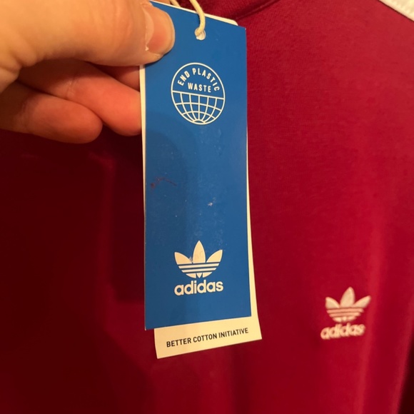 NWT! Adidas Originals Women's Quarter Zip Sweatshirt - Picture 8 of 9